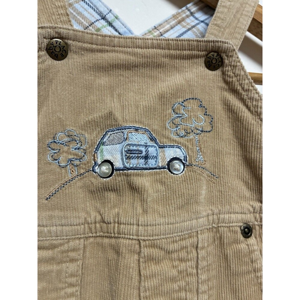 The Children’s Place Boy Khakis Corduroy Overalls 12 Months Car Design Thick - Picture 3 of 9